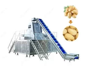 Potato Tomato Steam Peeling Machine